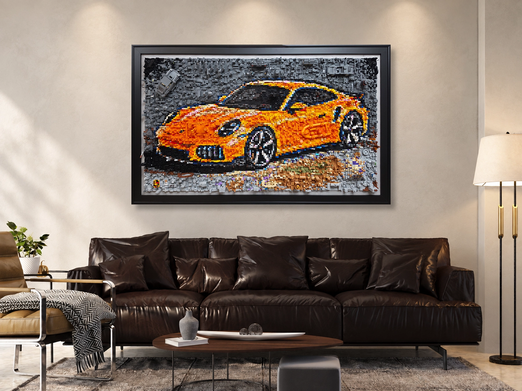 911 Turbo S Fine Art Print displayed on a wall