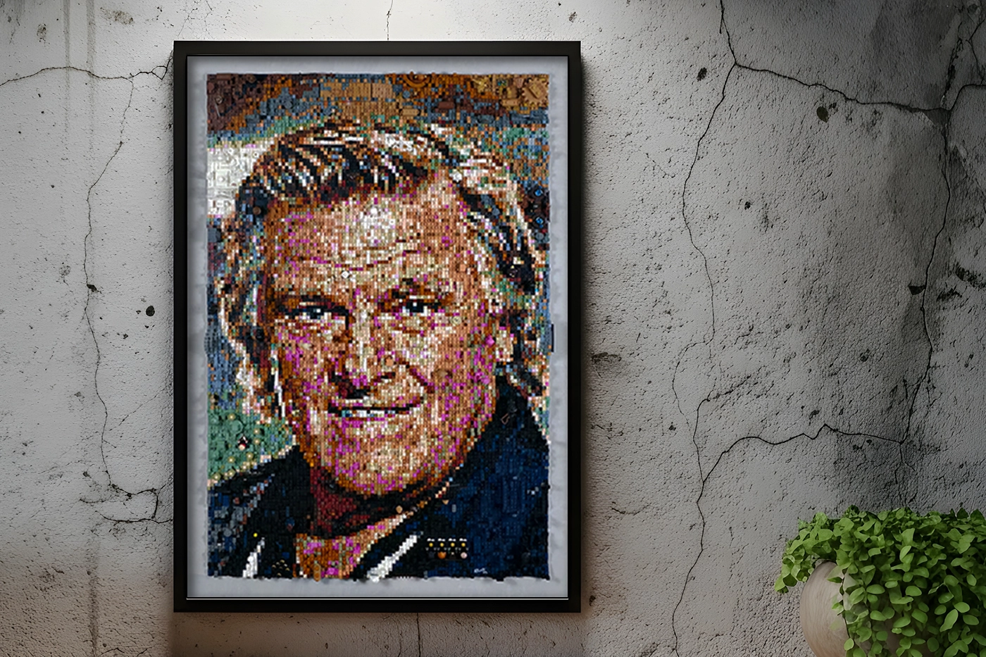 The Legend – Florin Piersic – 3D LEGO mosaic